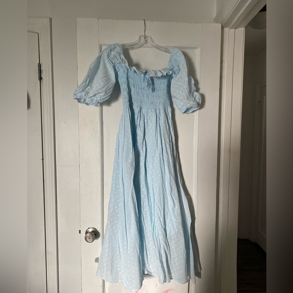 R. Vivimos Blue Prairie Dress - Size S